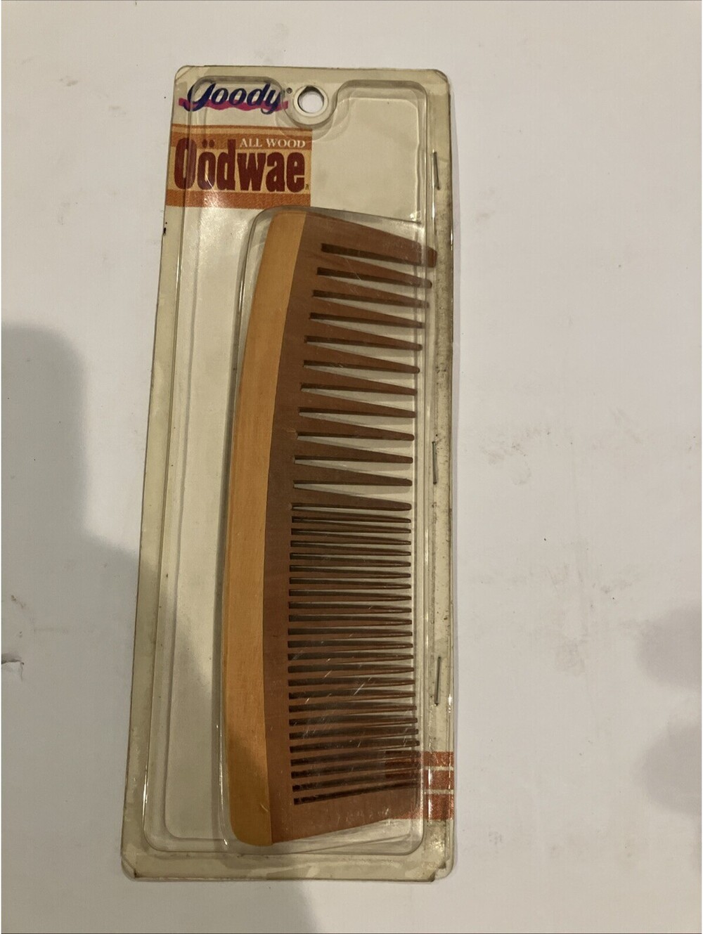 Vintage Goody 1993 All Wood Oödwae Super Comb Anti-Static NEW “RARE”